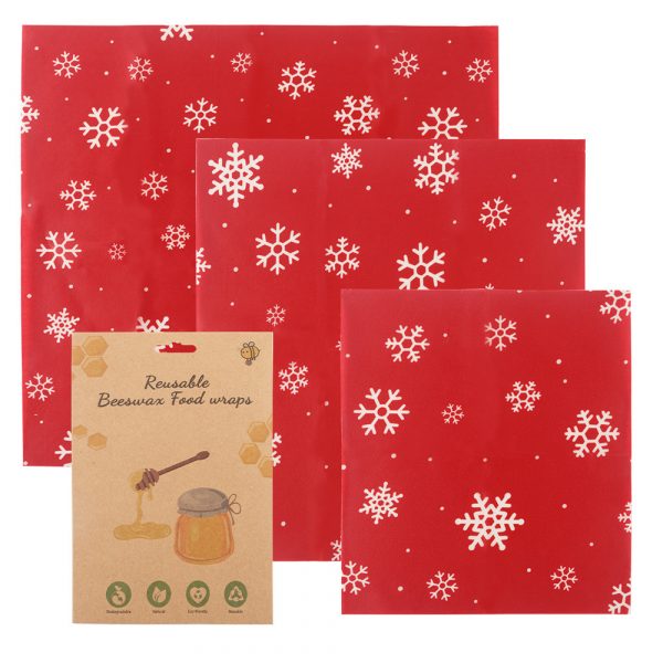 3-piece Beeswax Fresh-keeping Cloth Degradable Wrapping Paper