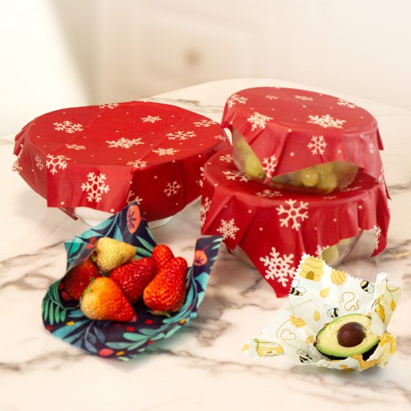 3-piece Beeswax Fresh-keeping Cloth Degradable Wrapping Paper